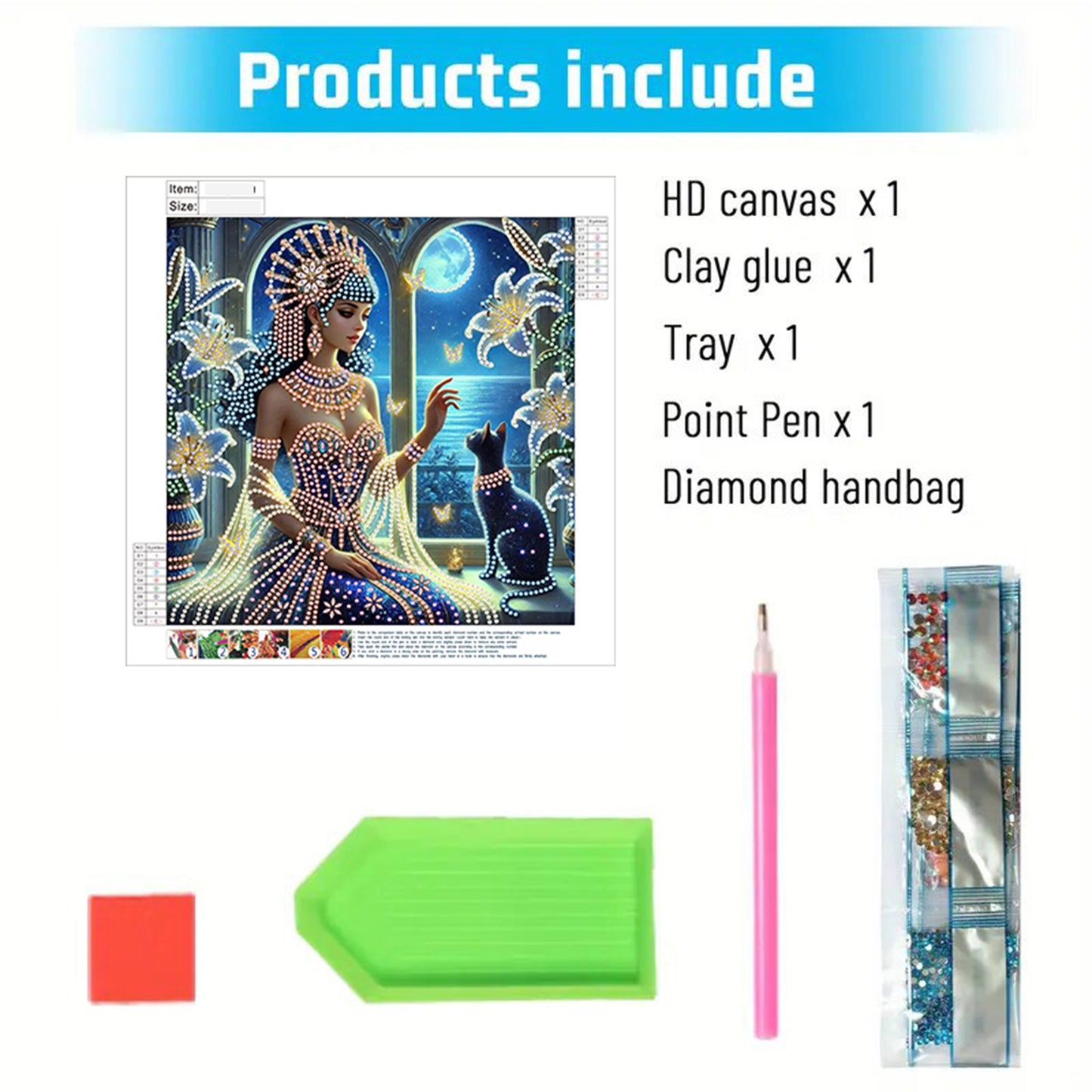 Egyptian Beauty - Special Shaped Drill Diamond Painting 30*30CM