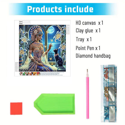 Egyptian Beauty - Special Shaped Drill Diamond Painting 30*30CM