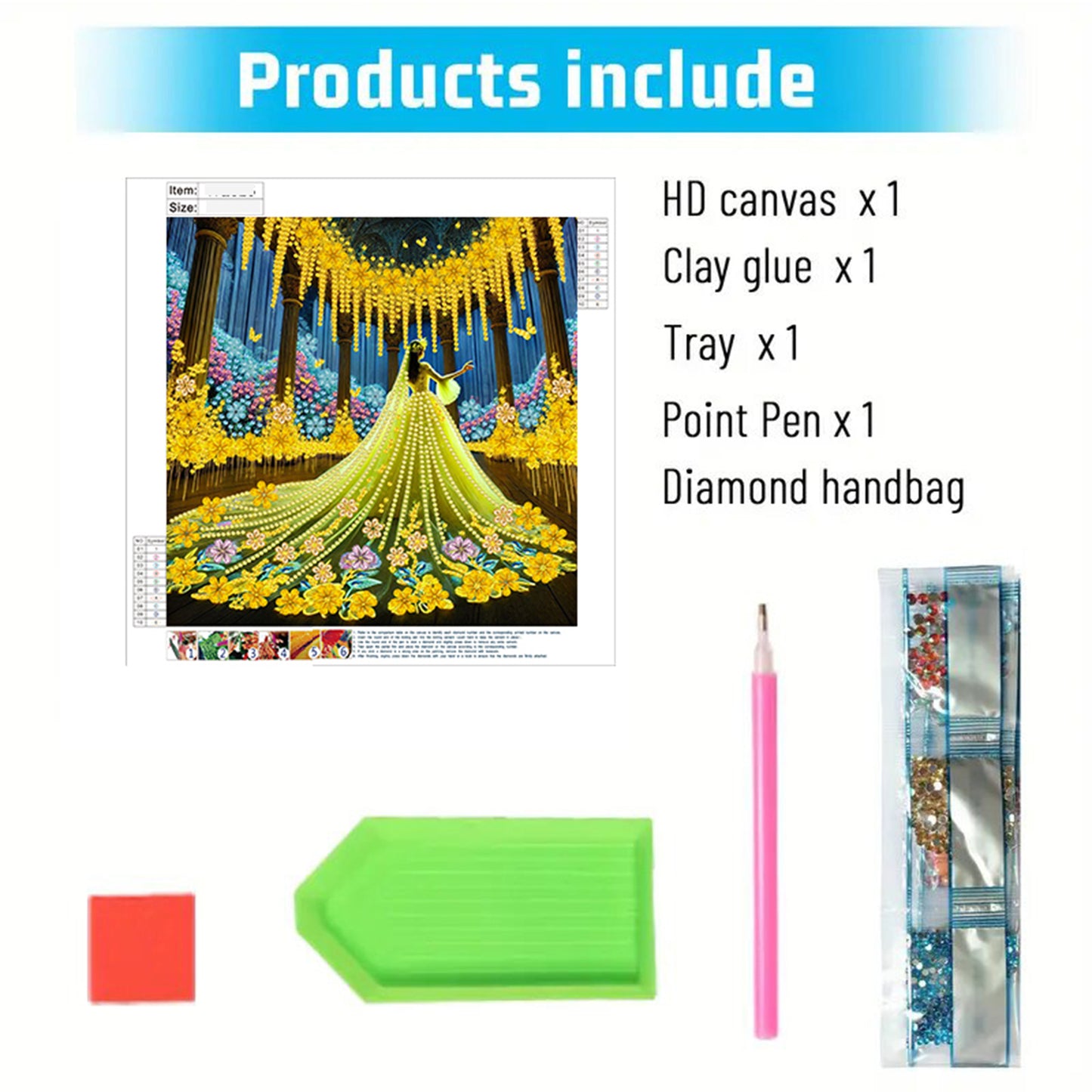 Yellow Dress Beauty - Special Shaped Drill Diamond Painting 30*30CM