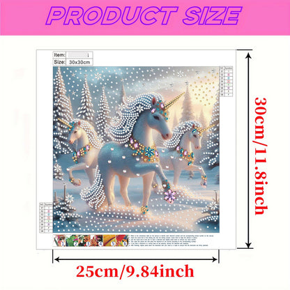 Unicorn - Special Shaped Drill Diamond Painting 30*30CM