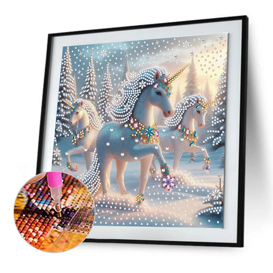 Unicorn - Special Shaped Drill Diamond Painting 30*30CM