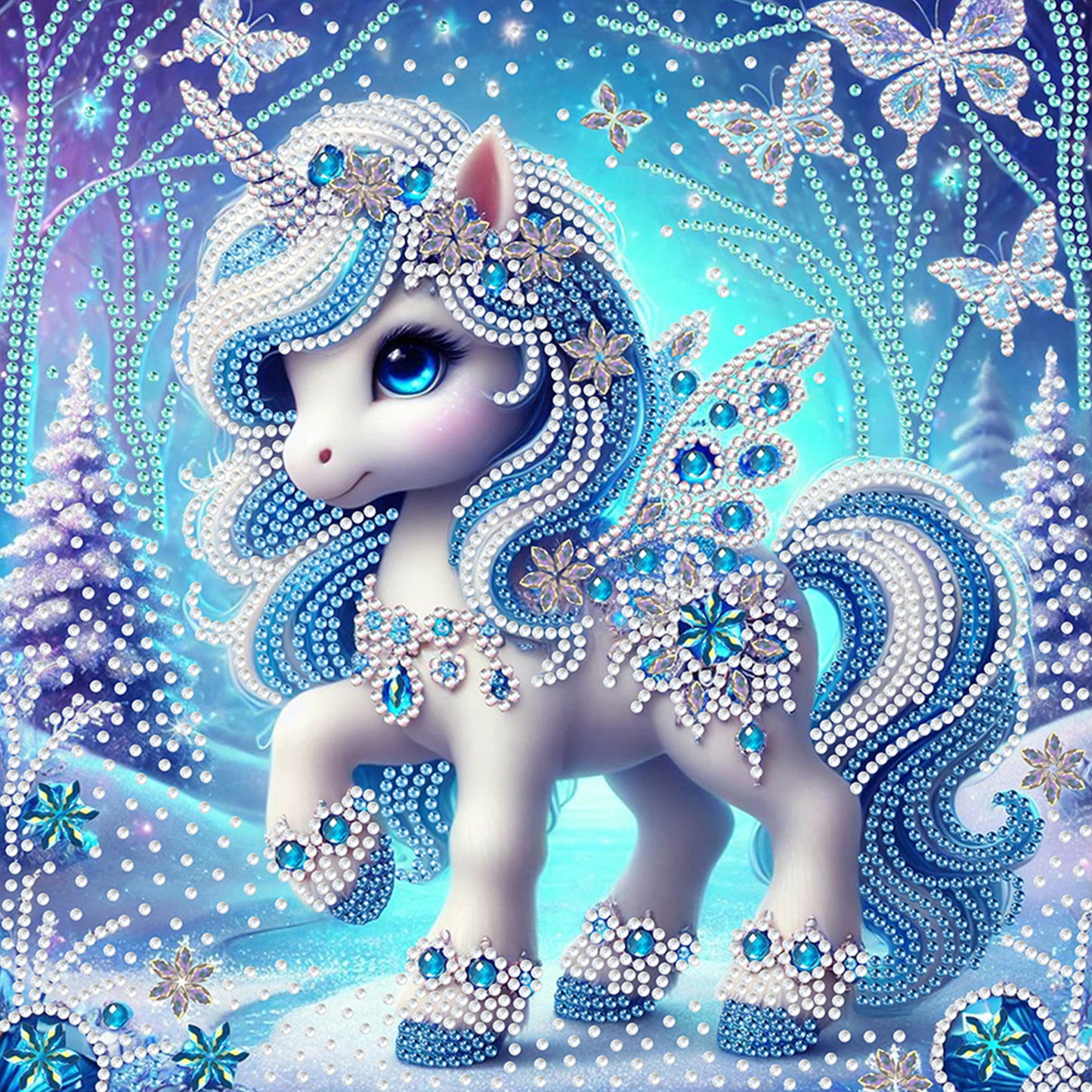 Unicorn - Special Shaped Drill Diamond Painting 30*30CM