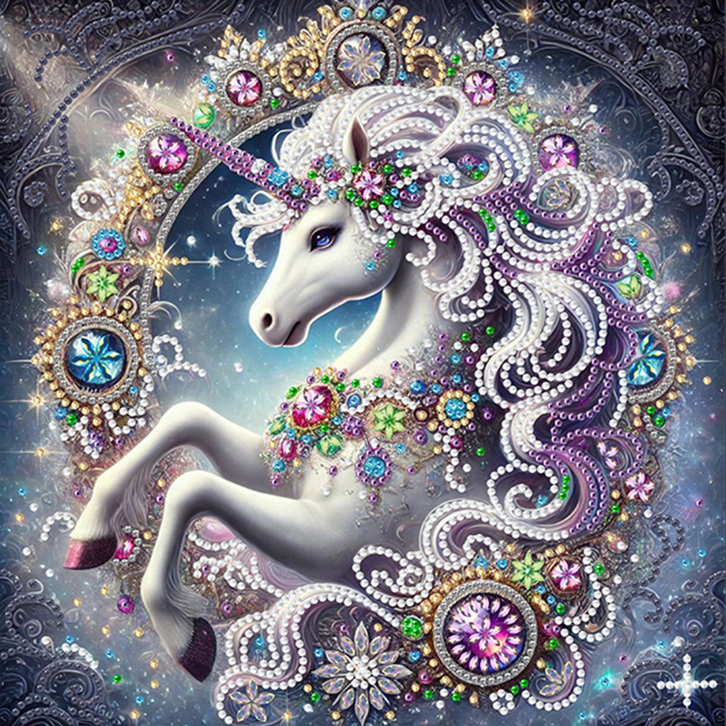 Unicorn - Special Shaped Drill Diamond Painting 30*30CM