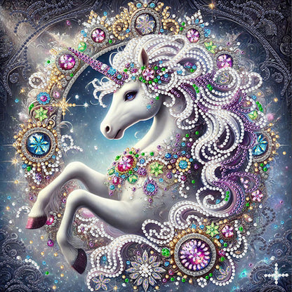 Unicorn - Special Shaped Drill Diamond Painting 30*30CM