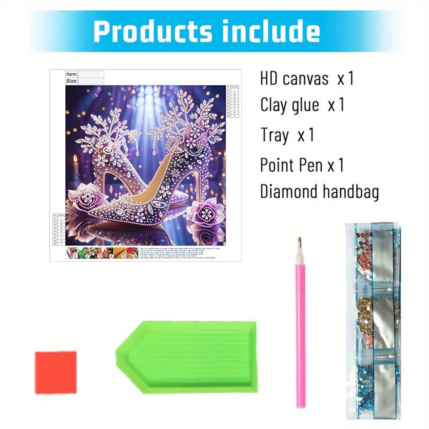 Dream High Heels - Special Shaped Drill Diamond Painting 30*30CM