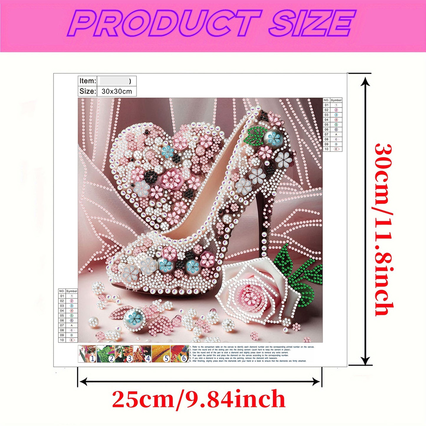 Dream High Heels - Special Shaped Drill Diamond Painting 30*30CM
