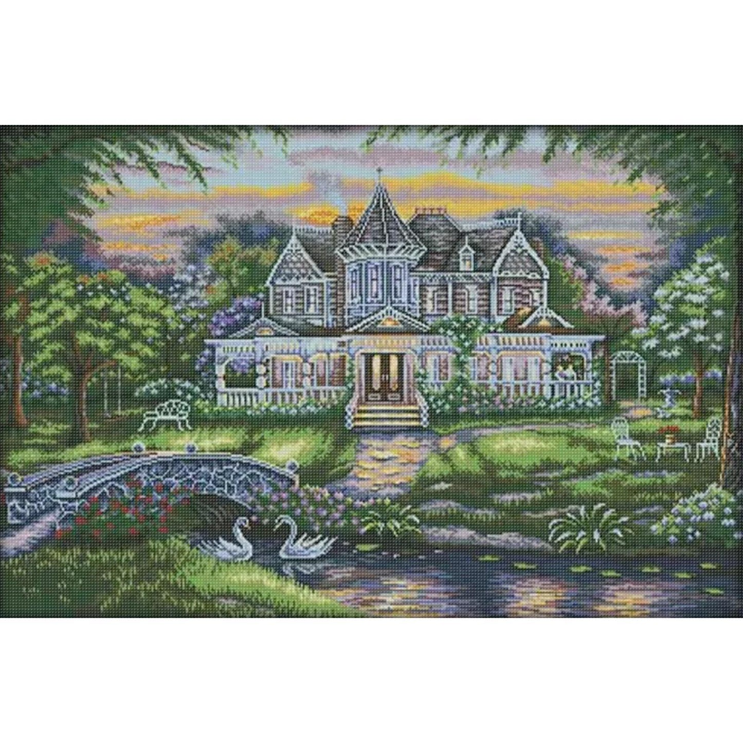 Estate - 14CT Stamped Cross Stitch 78*54CM (Joy Sunday)