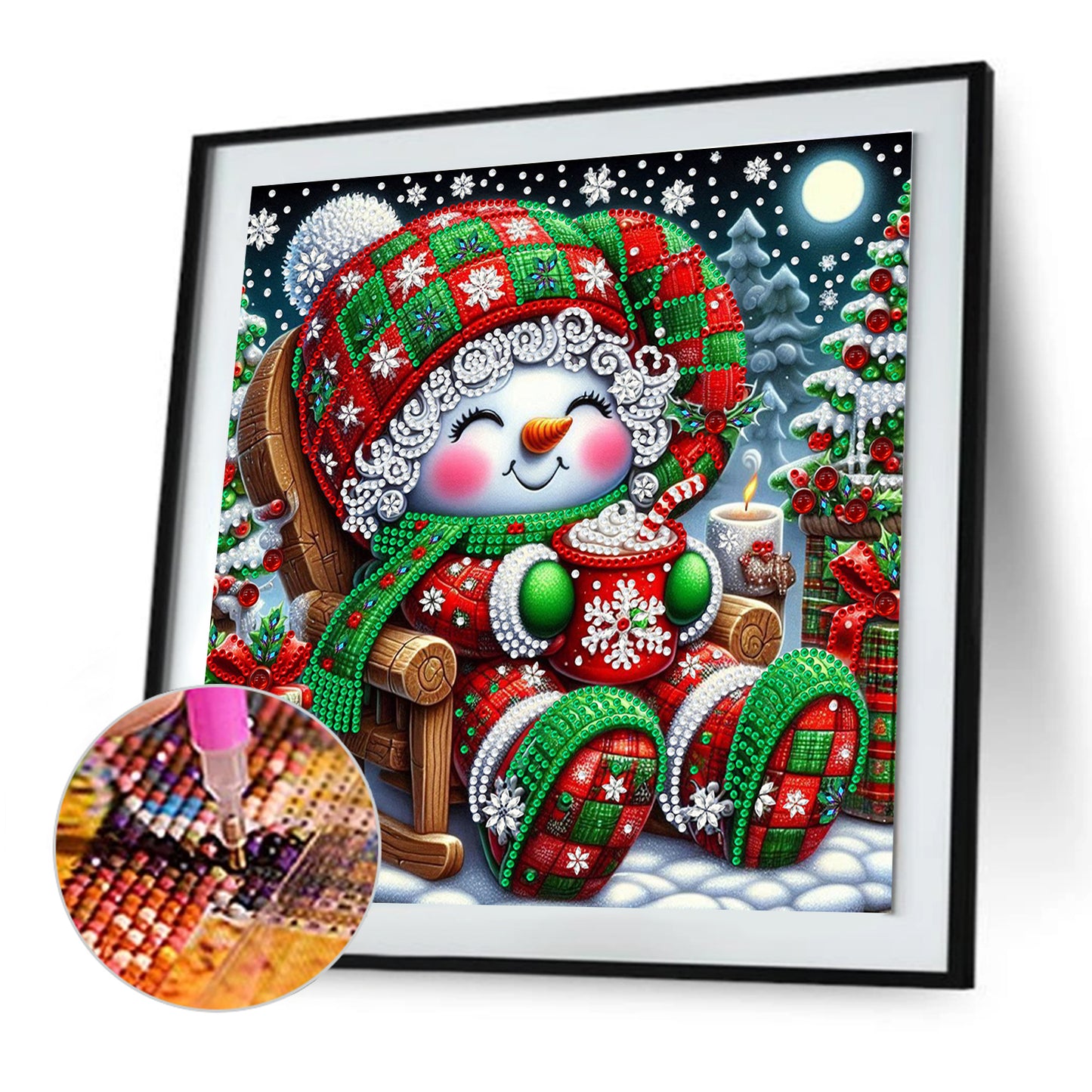Snowman In The Snow - Special Shaped Drill Diamond Painting 30*30CM