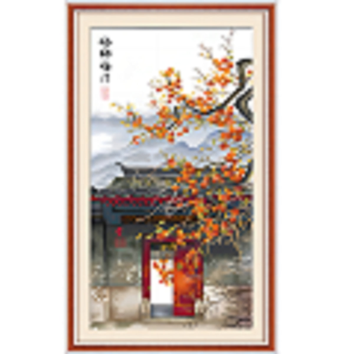 Good Fortune At Hand - 11CT Stamped Cross Stitch 70*130CM (Mona Lisa Brand Silk)