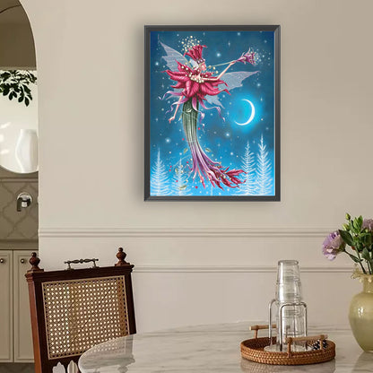 Christmas Angel Elf - Full Round Drill Diamond Painting 30*40CM