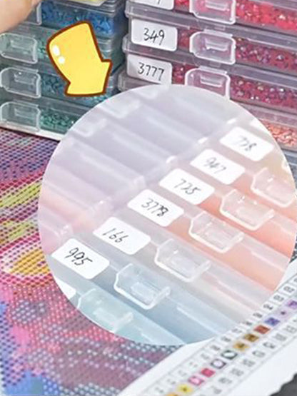 30pcs Diamond Painting Trays with Lids Diamond Art Storage Containers Trays