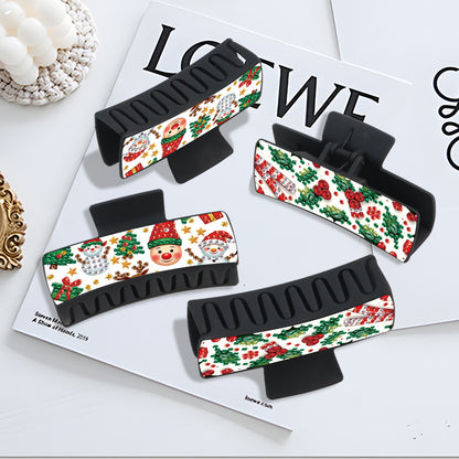 2Pcs Christmas DIY Diamond Hair Claw Clips Making Kit for Women Ladies   Girls