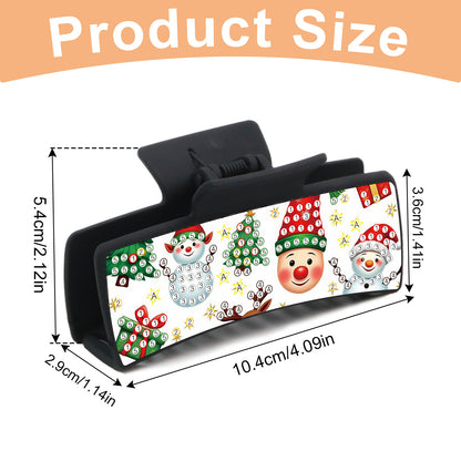 2Pcs Christmas DIY Diamond Hair Claw Clips Making Kit for Women Ladies   Girls