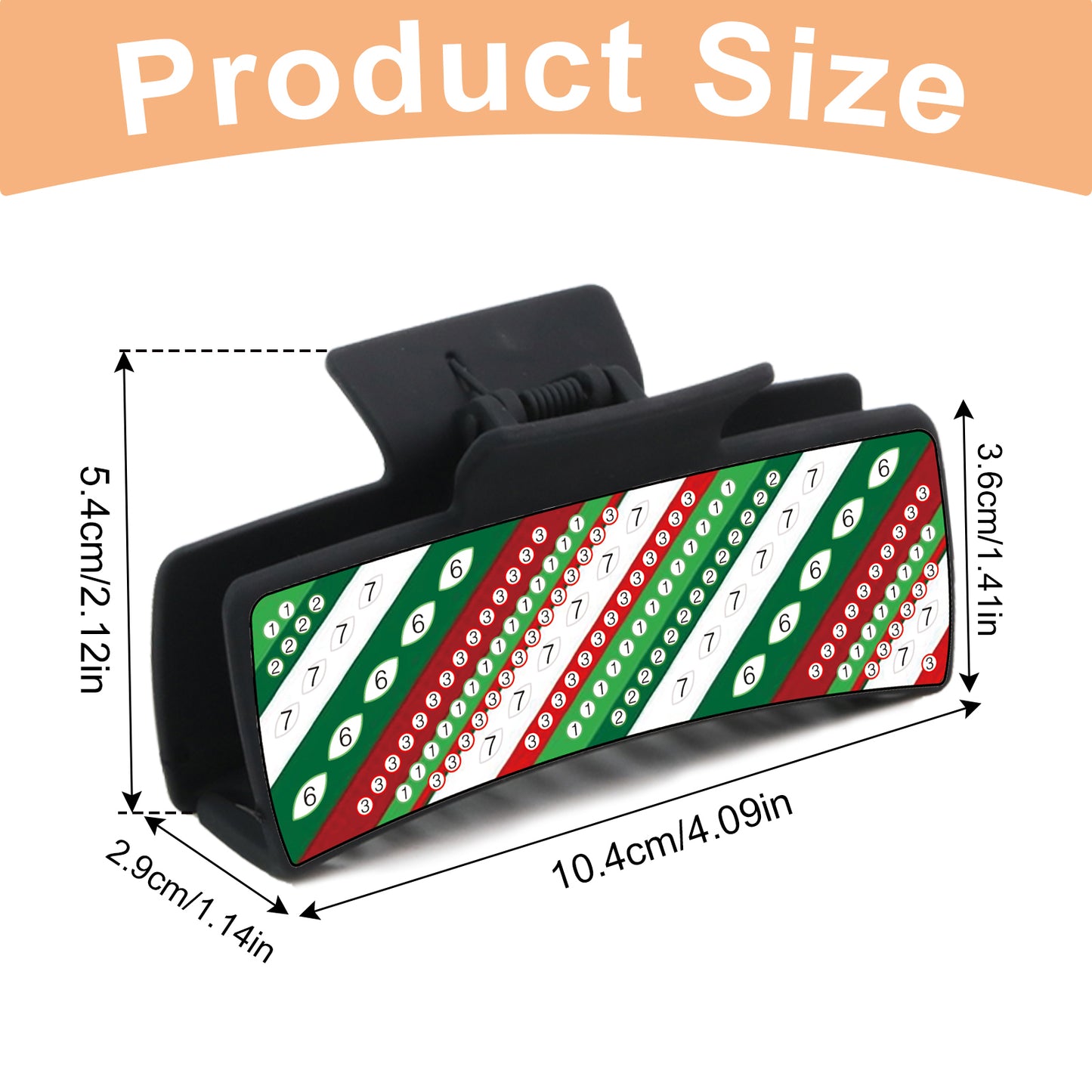 2Pcs Christmas DIY Diamond Hair Claw Clips Making Kit for Women Ladies   Girls