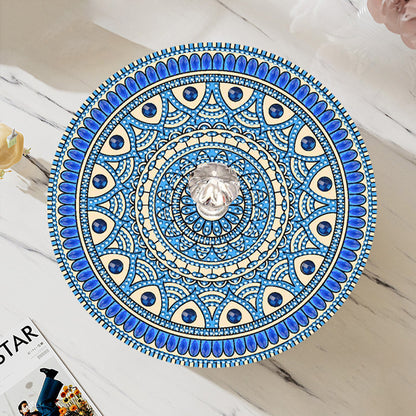 5D DIY Diamond Painting Handmade Wood Storage Box Crystal Storage Case (Flowers)