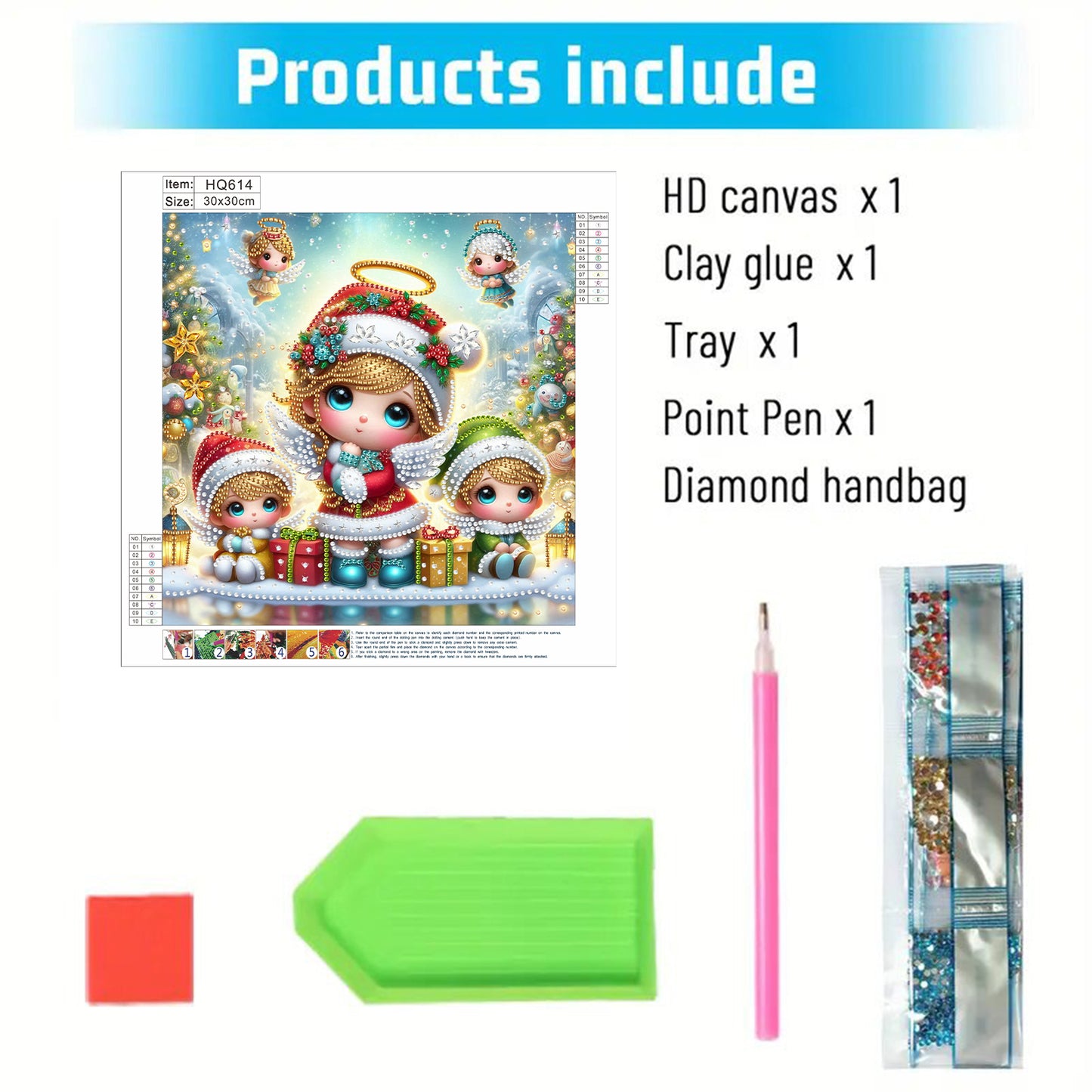 Little Girl In Snow Scene - Special Shaped Drill Diamond Painting 30*30CM