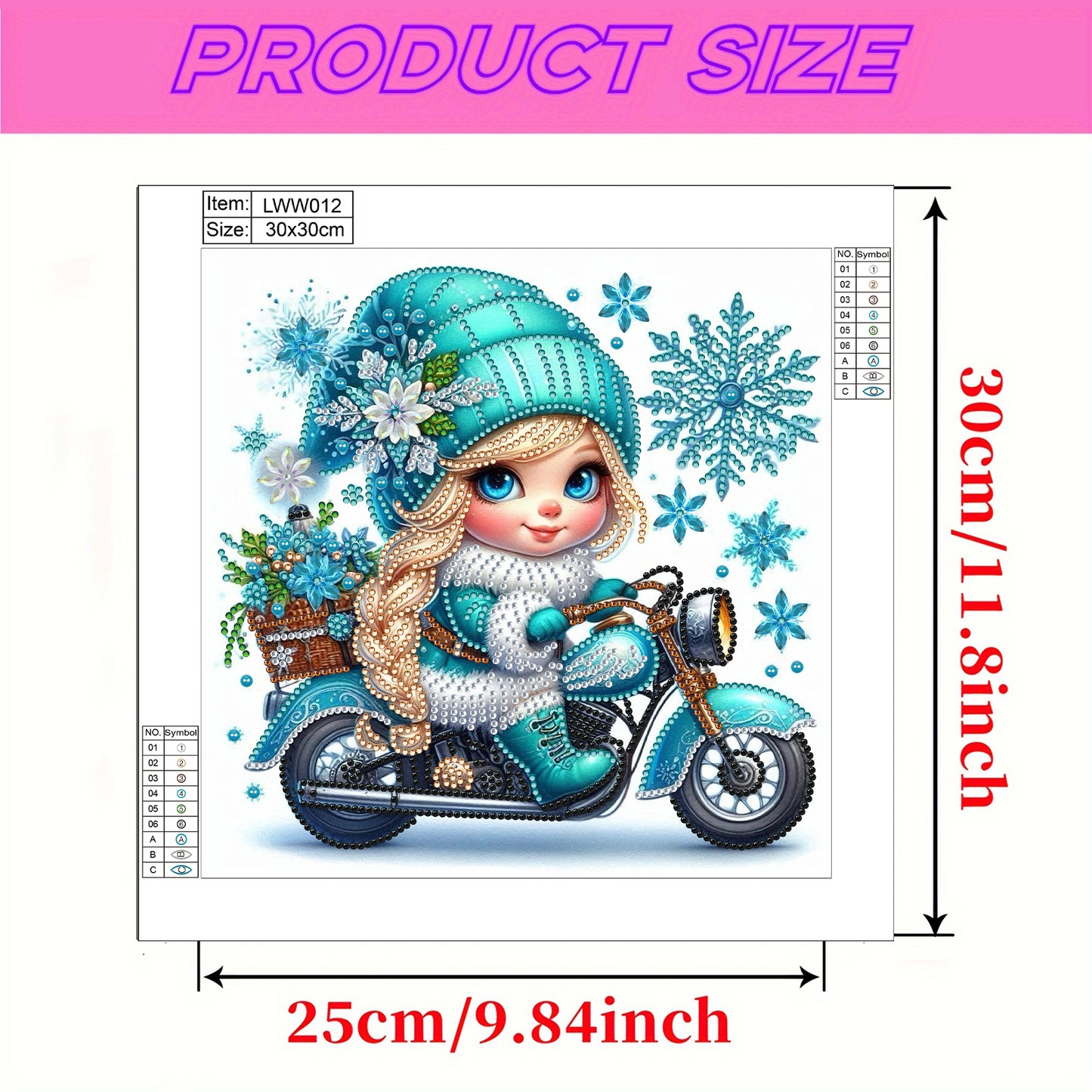 Little Girl In Snow Scene - Special Shaped Drill Diamond Painting 30*30CM