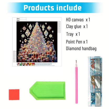 Christmas Tree - Special Shaped Drill Diamond Painting 30*30CM