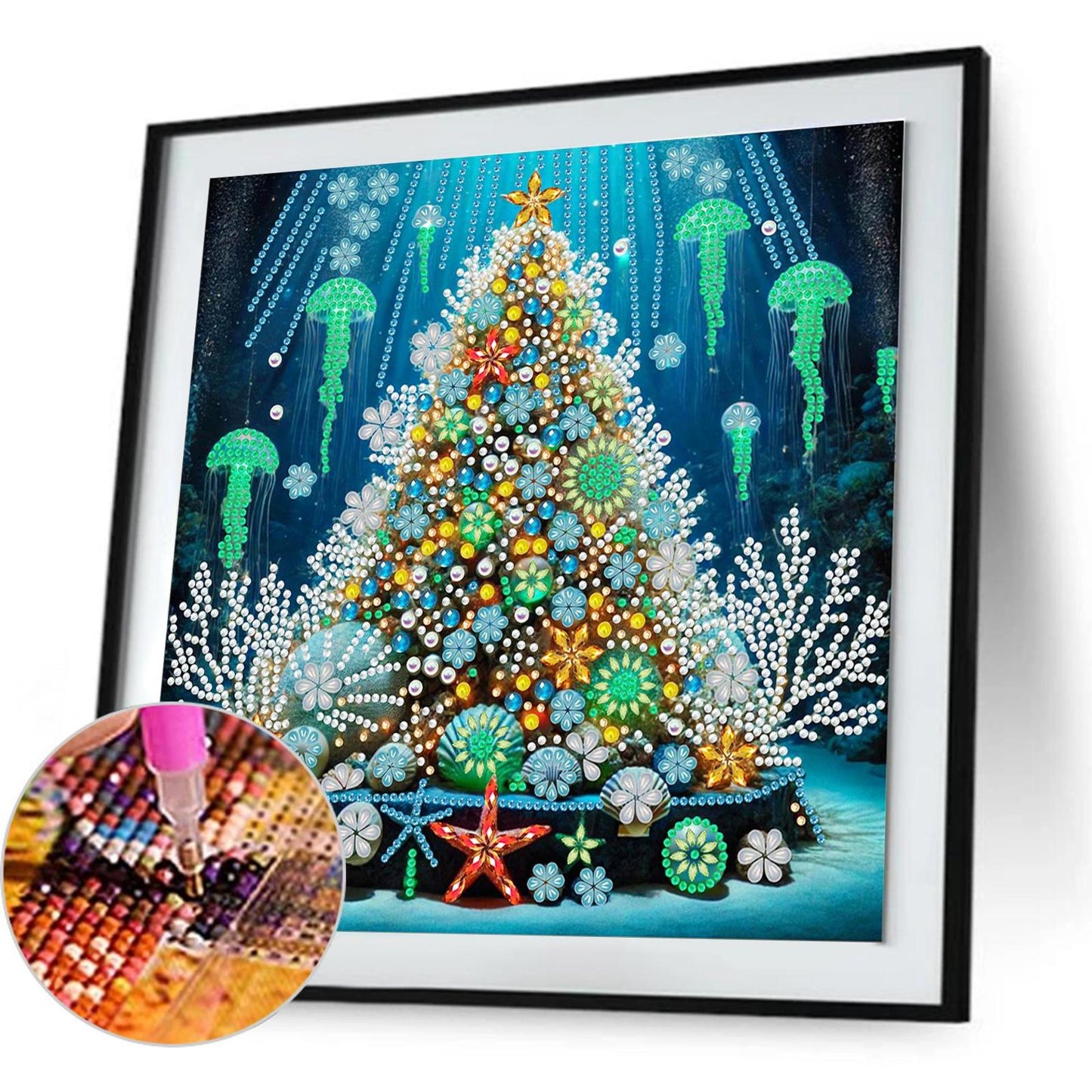 Christmas Tree - Special Shaped Drill Diamond Painting 30*30CM