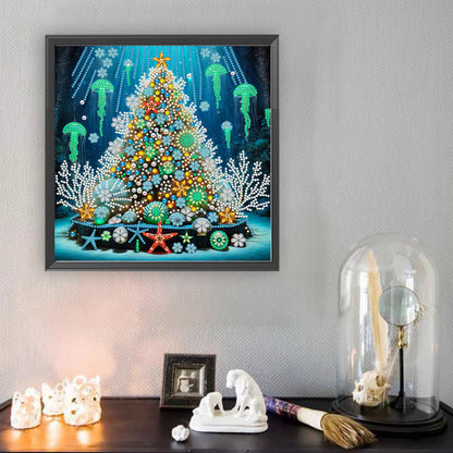 Christmas Tree - Special Shaped Drill Diamond Painting 30*30CM