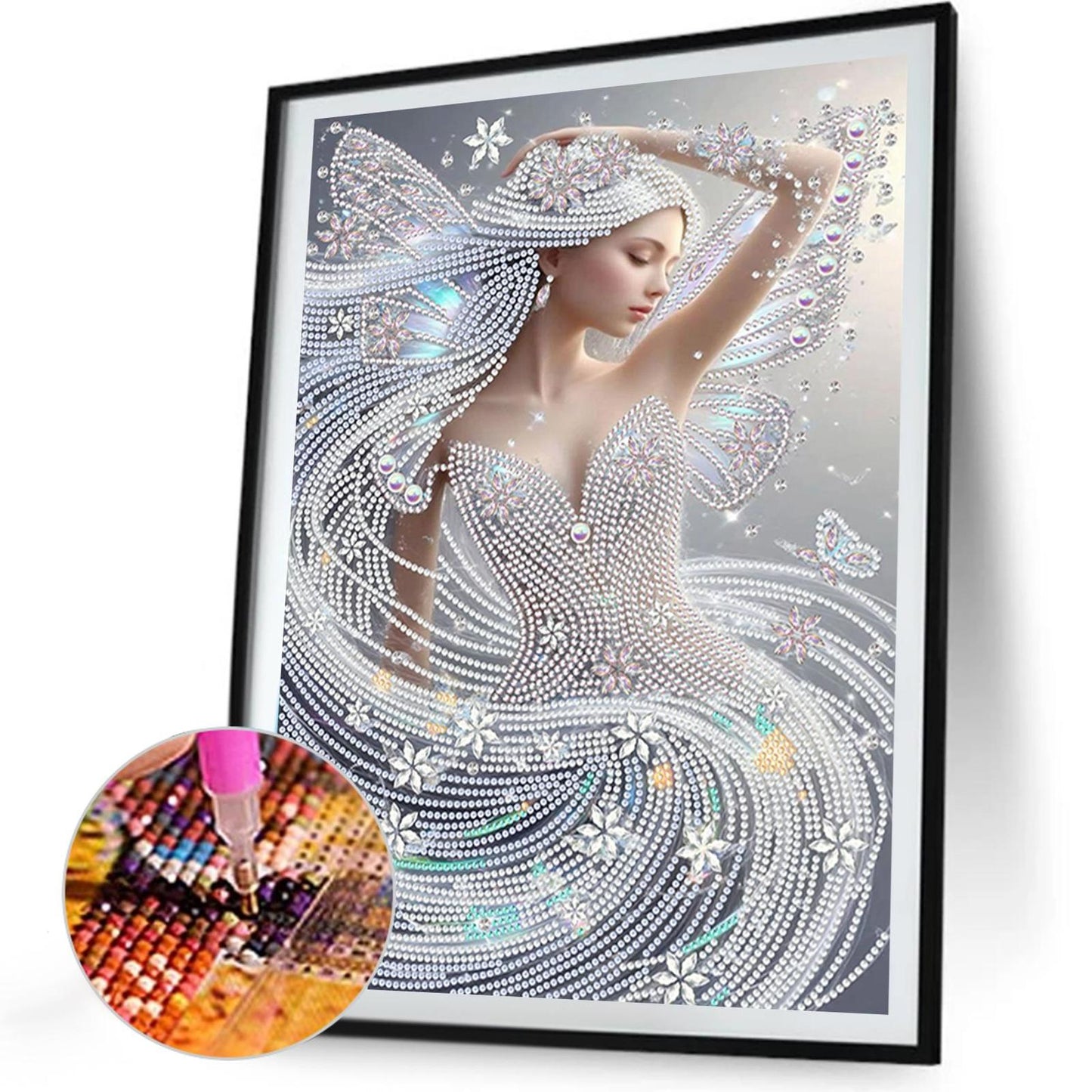 Wind Fairy Beauty - Special Shaped Drill Diamond Painting 30*40CM