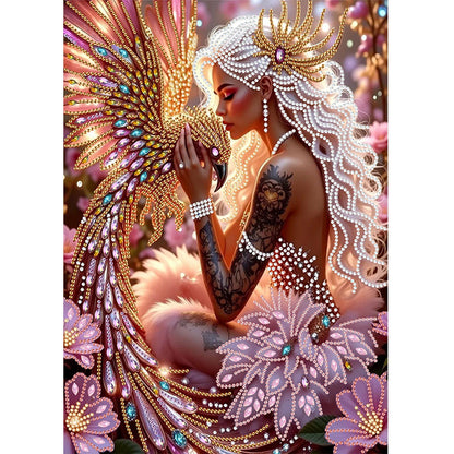 Forest Fairy Beauty - Special Shaped Drill Diamond Painting 30*40CM