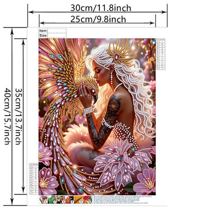 Forest Fairy Beauty - Special Shaped Drill Diamond Painting 30*40CM