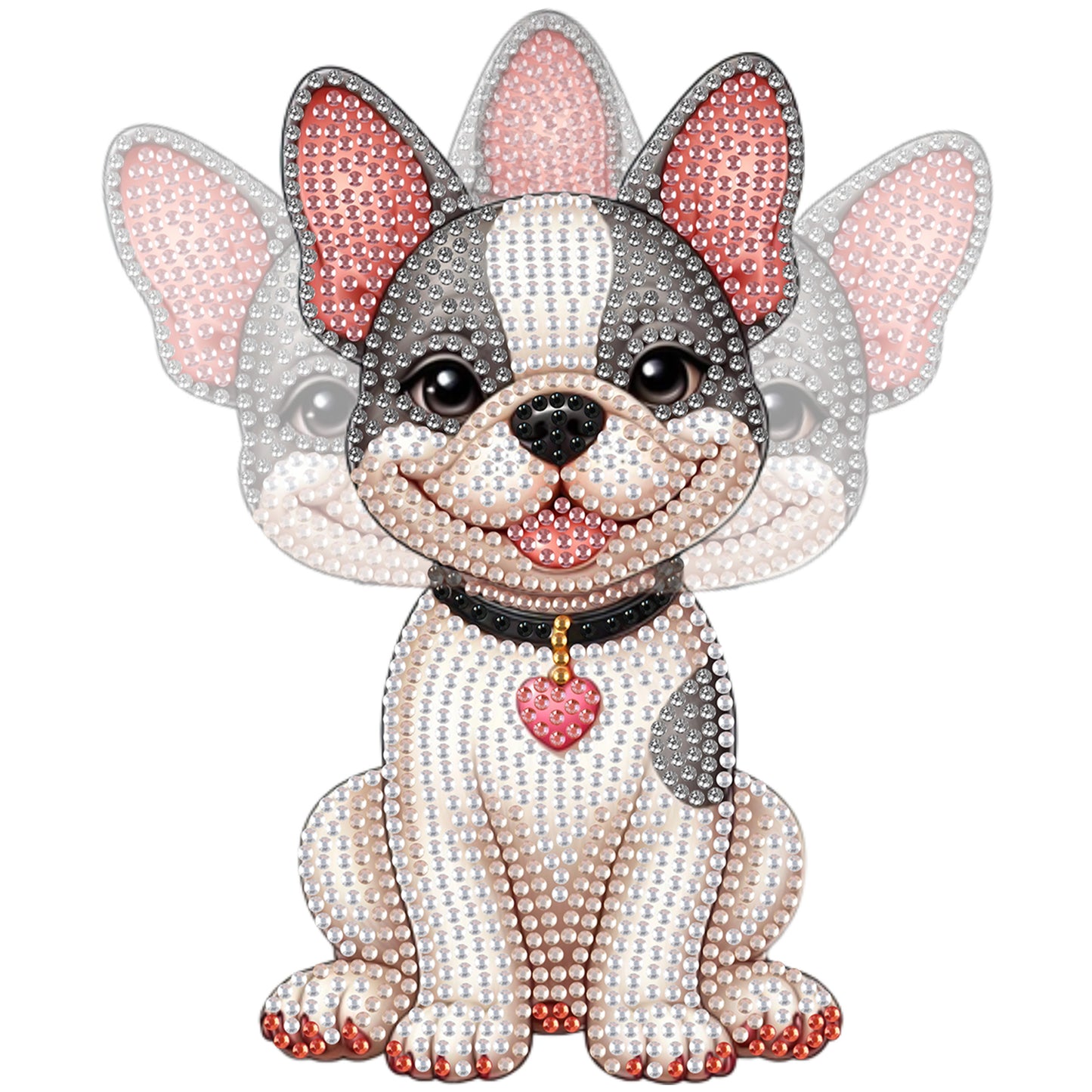 2D Flat DIY Dog Acrylic Shaking Head Diamond Painting Tabletop Ornaments Kit