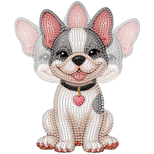 2D Flat DIY Dog Acrylic Shaking Head Diamond Painting Tabletop Ornaments Kit