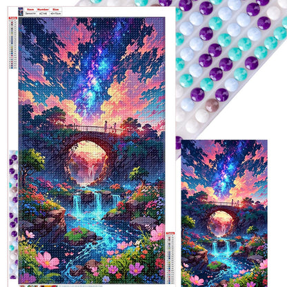 Landscape - Full Round Drill Diamond Painting 40*70CM