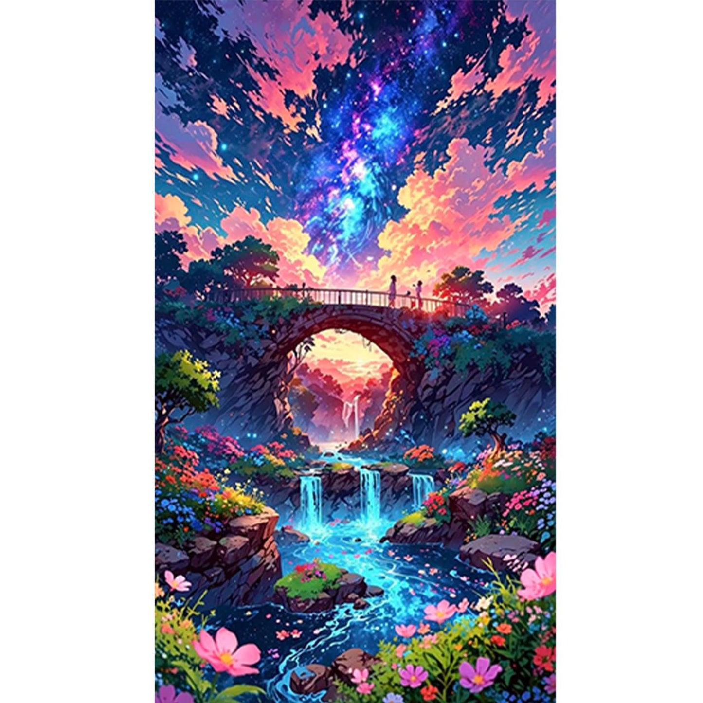 Landscape - Full Round Drill Diamond Painting 40*70CM