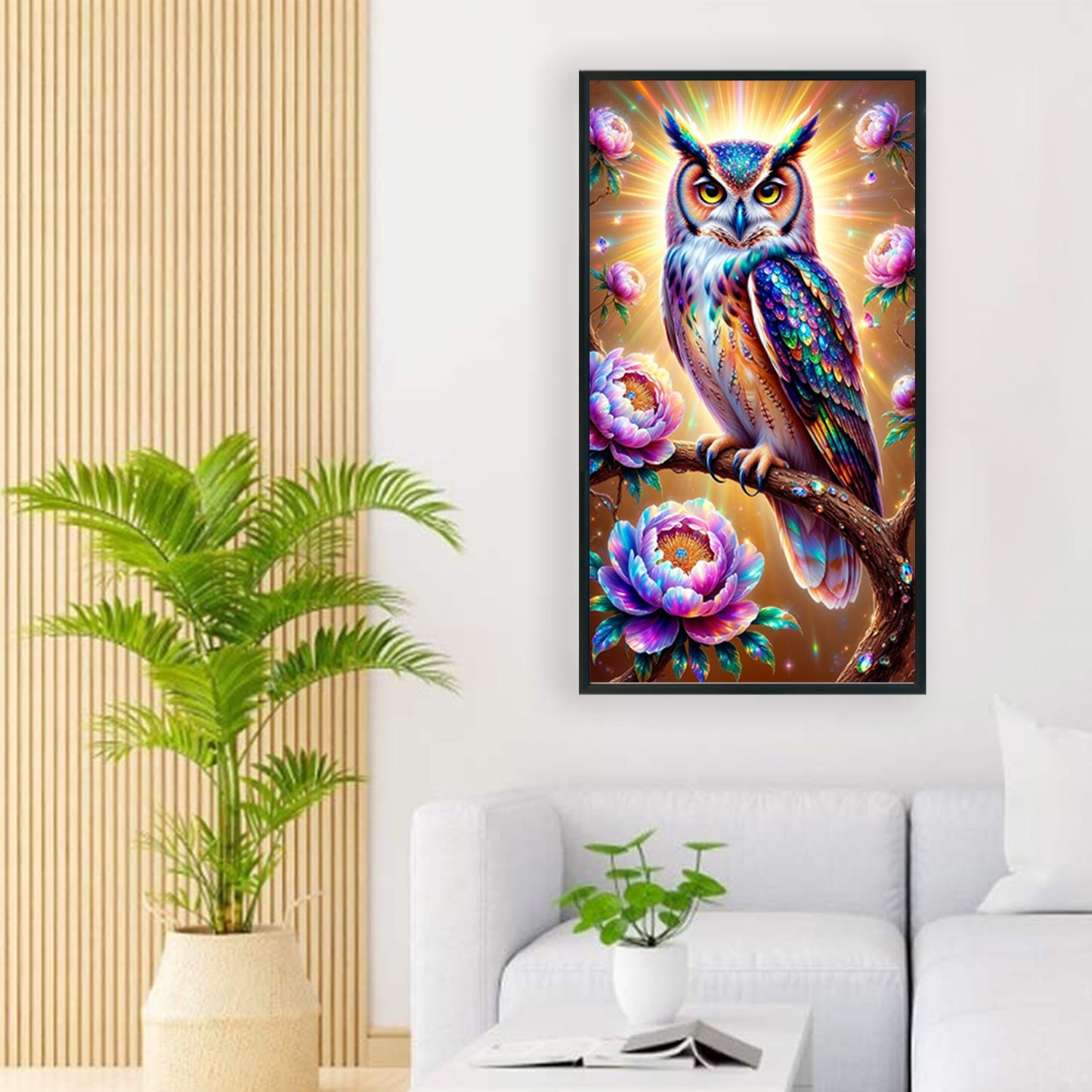 Owl - Full Round Drill Diamond Painting 40*70CM