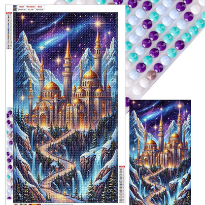 Castle - Full Round Drill Diamond Painting 40*70CM