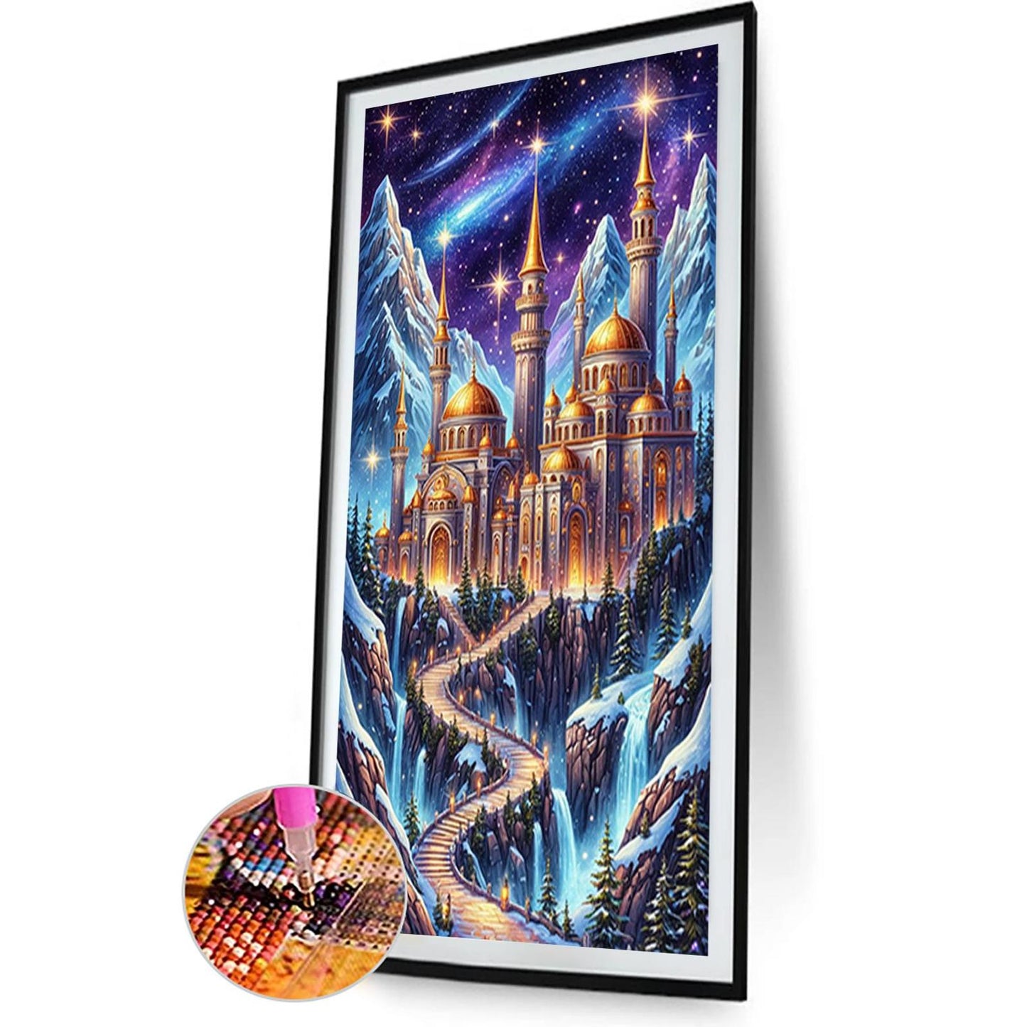 Castle - Full Round Drill Diamond Painting 40*70CM