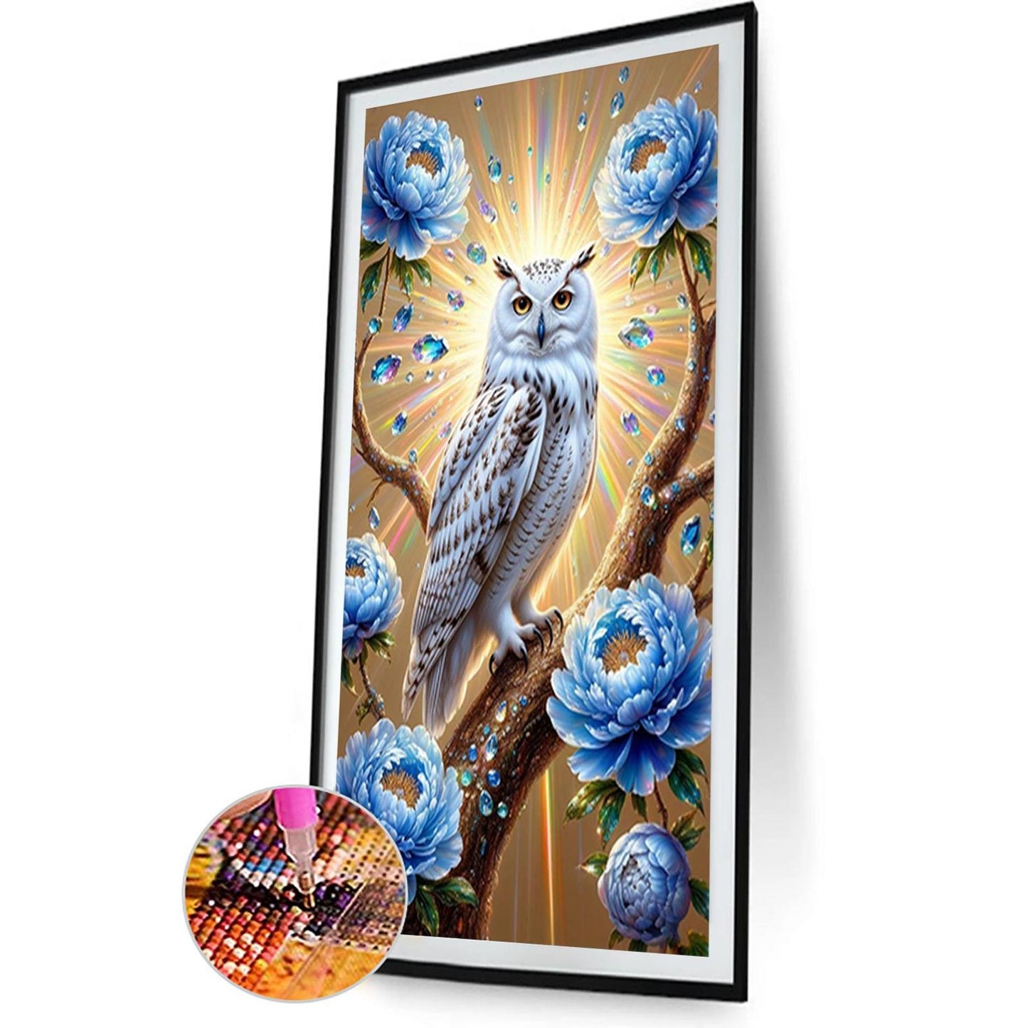Owl - Full Round Drill Diamond Painting 40*70CM