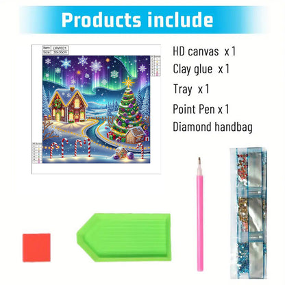 Christmas House - Special Shaped Drill Diamond Painting 30*30CM