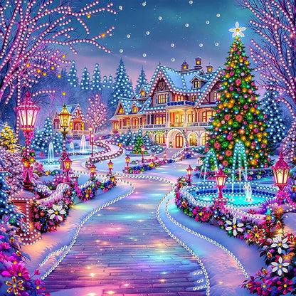 Christmas House - Special Shaped Drill Diamond Painting 30*30CM