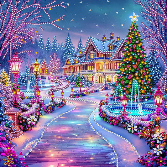 Christmas House - Special Shaped Drill Diamond Painting 30*30CM
