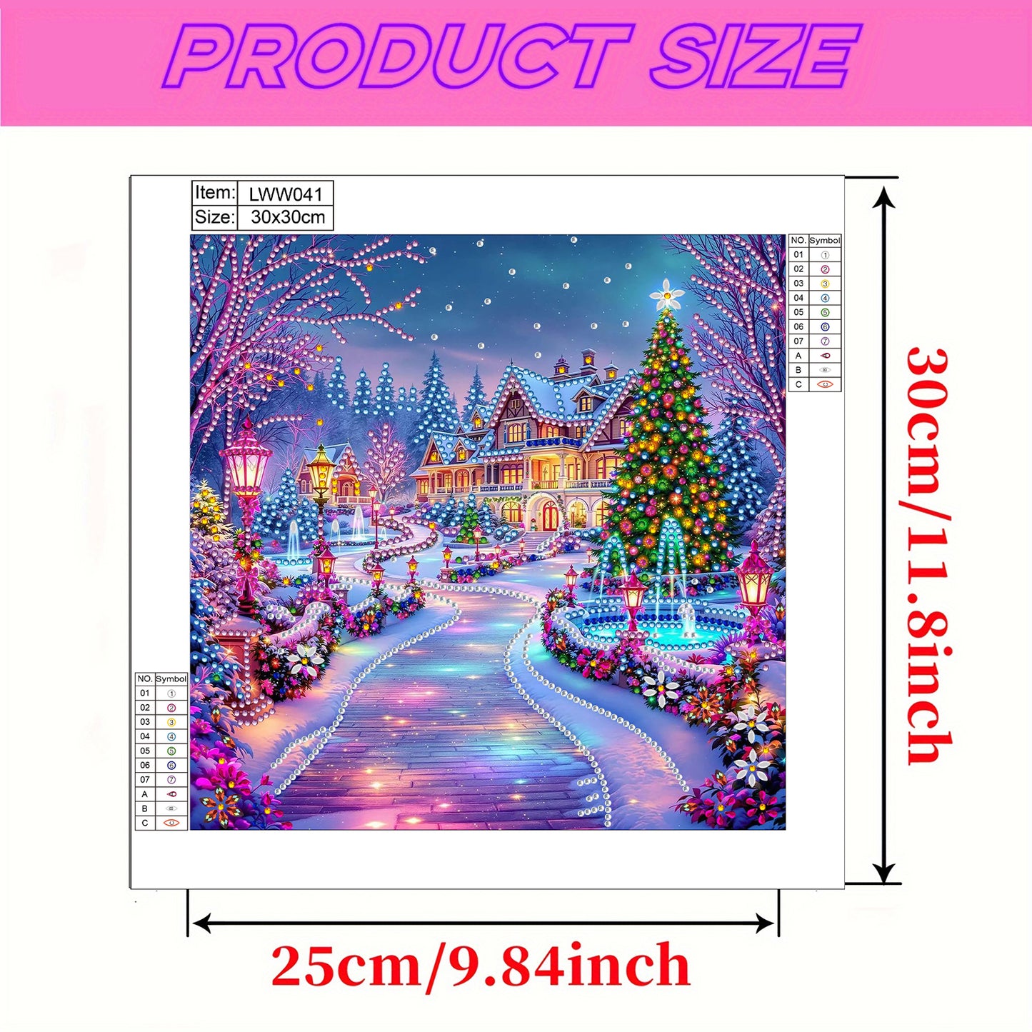 Christmas House - Special Shaped Drill Diamond Painting 30*30CM