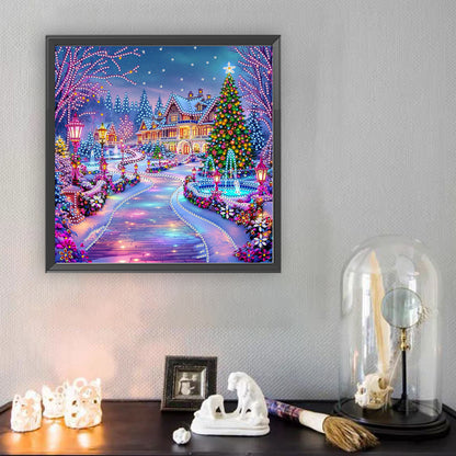 Christmas House - Special Shaped Drill Diamond Painting 30*30CM