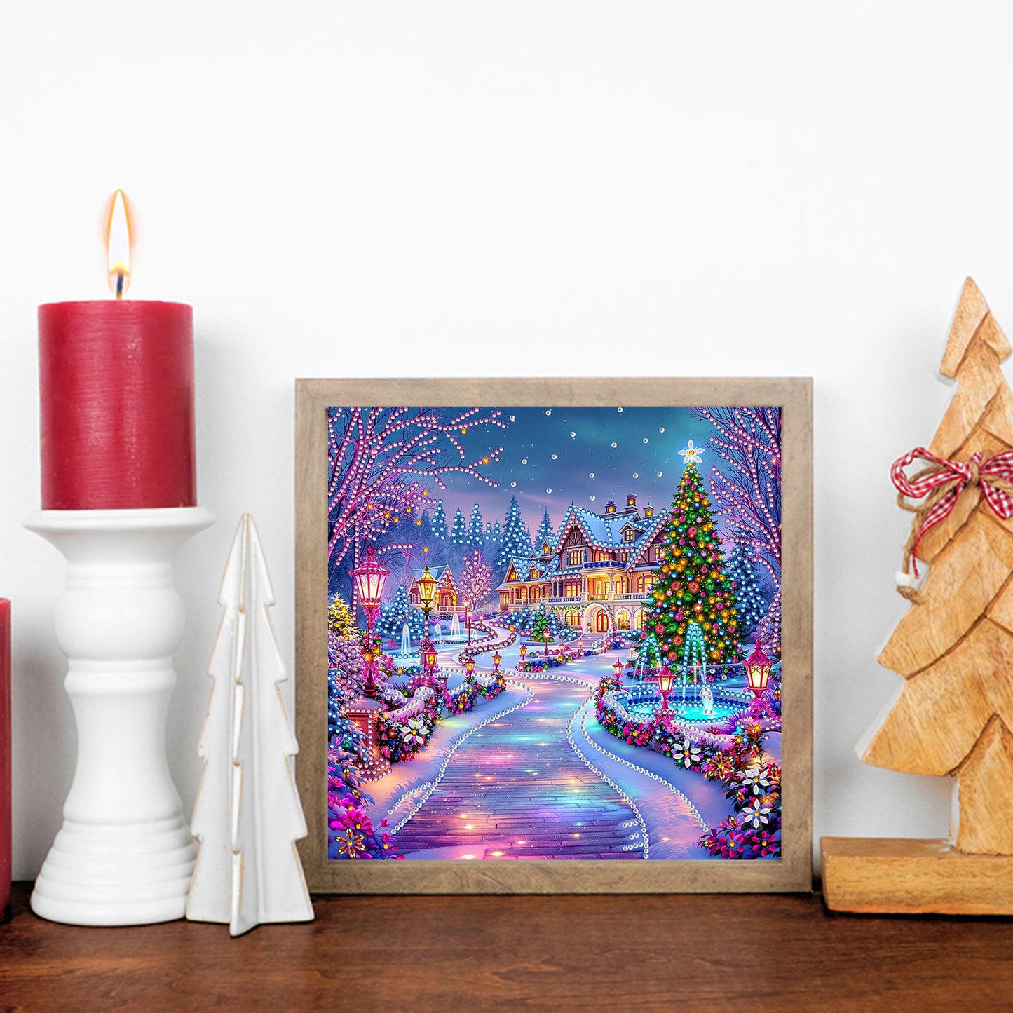 Christmas House - Special Shaped Drill Diamond Painting 30*30CM