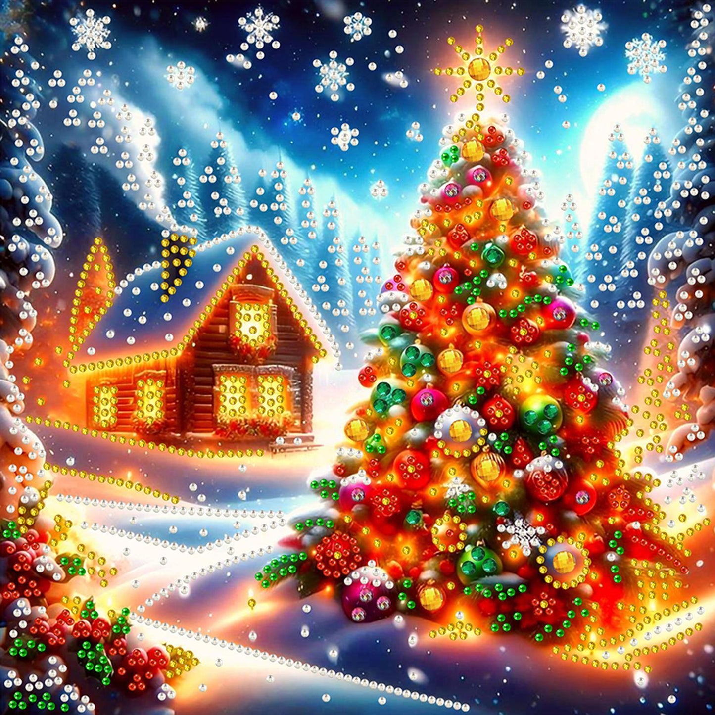 Christmas House - Special Shaped Drill Diamond Painting 30*30CM