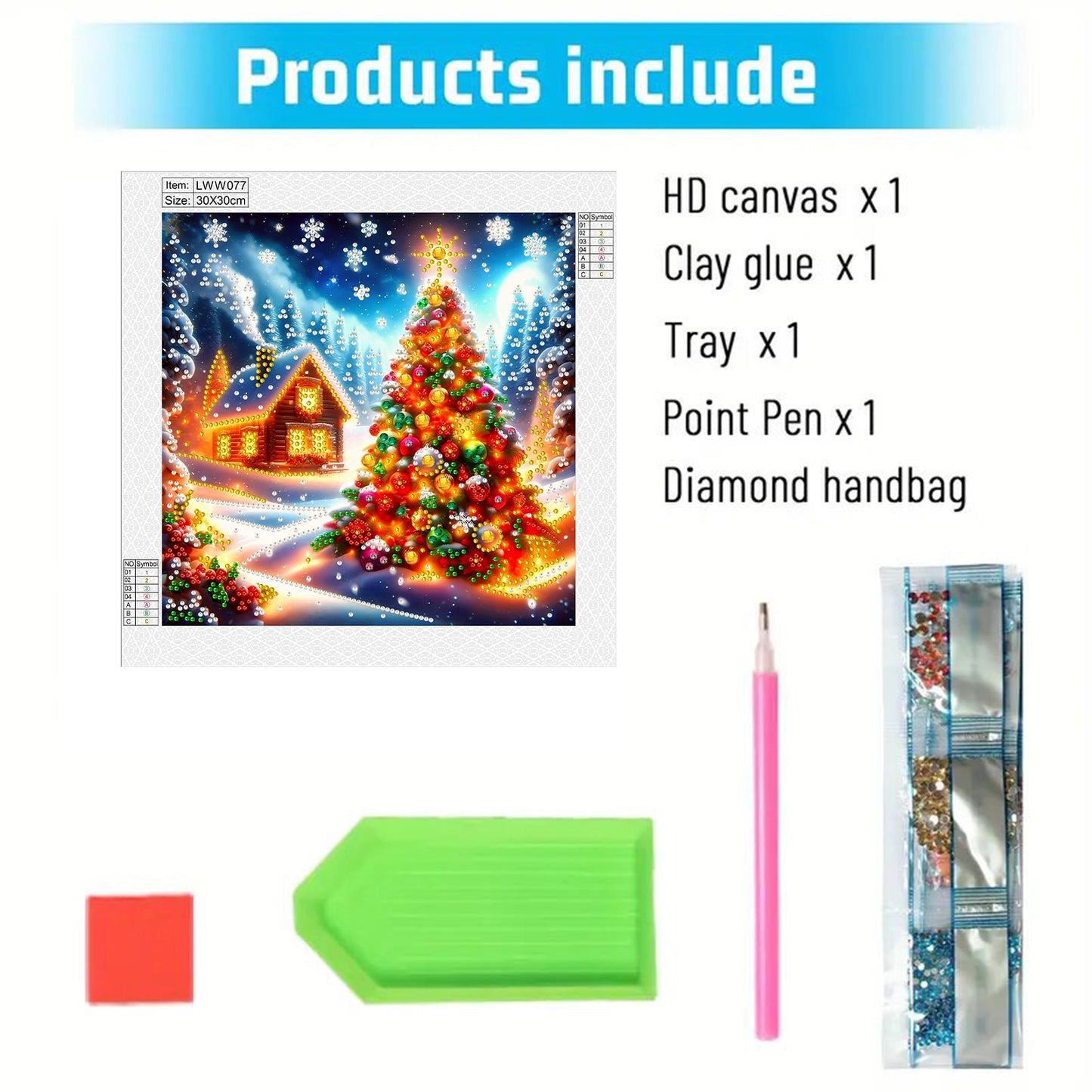 Christmas House - Special Shaped Drill Diamond Painting 30*30CM