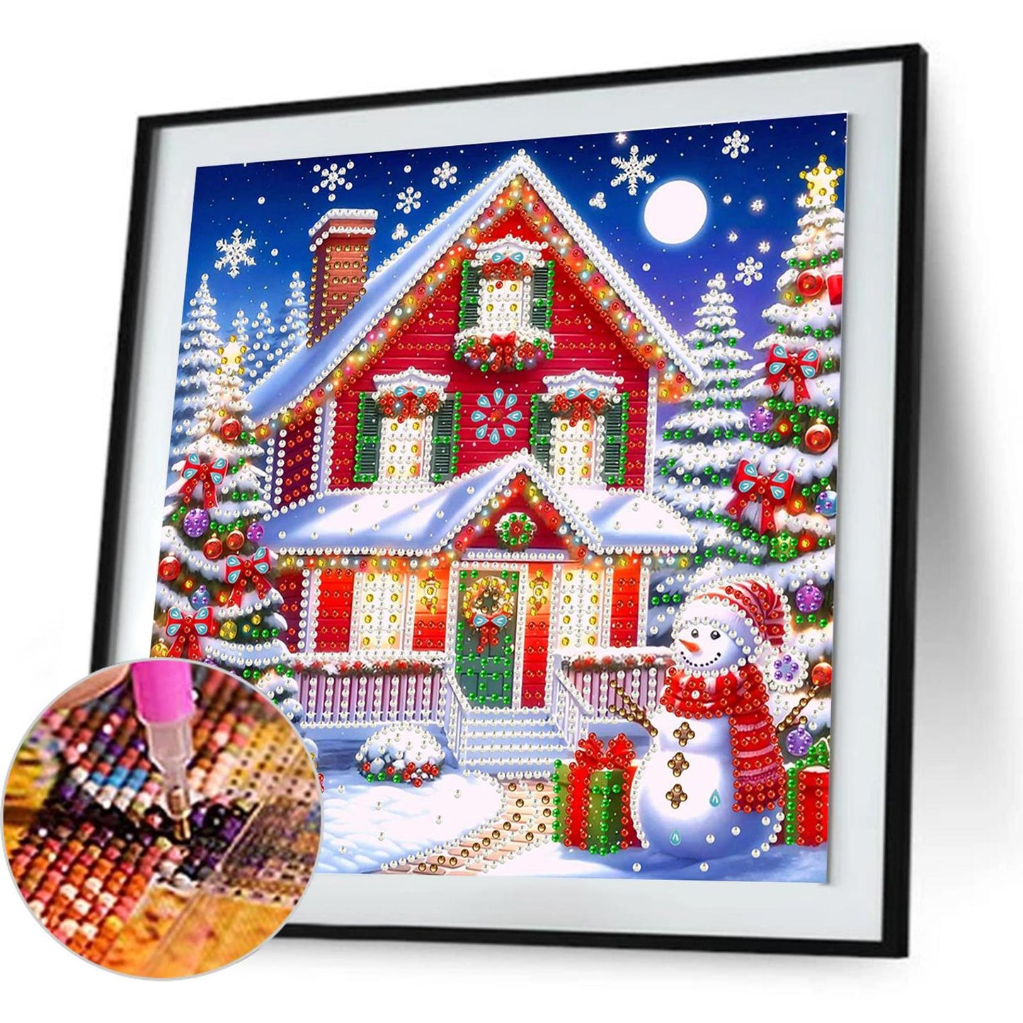 Christmas House - Special Shaped Drill Diamond Painting 30*30CM
