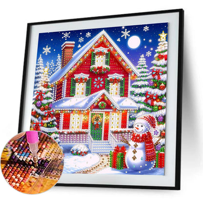 Christmas House - Special Shaped Drill Diamond Painting 30*30CM