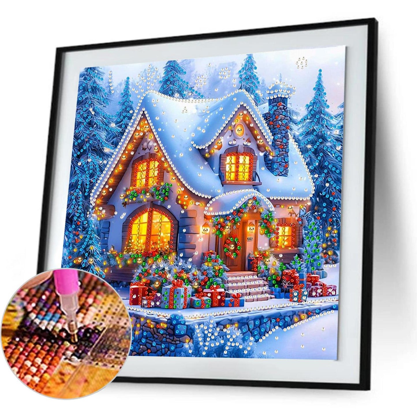 Christmas House - Special Shaped Drill Diamond Painting 30*30CM