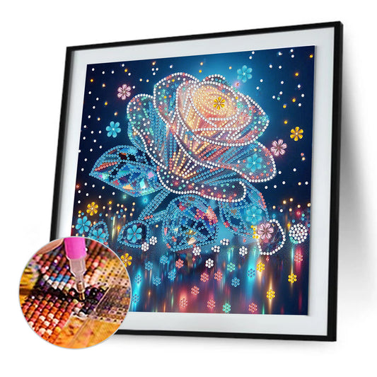 Dream Flower - Special Shaped Drill Diamond Painting 30*30CM