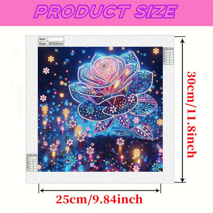 Dream Flower - Special Shaped Drill Diamond Painting 30*30CM