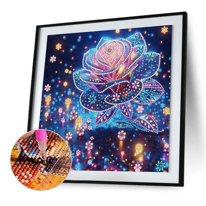 Dream Flower - Special Shaped Drill Diamond Painting 30*30CM