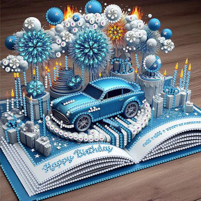 Dreamy Cars Books - Special Shaped Drill Diamond Painting 30*30CM